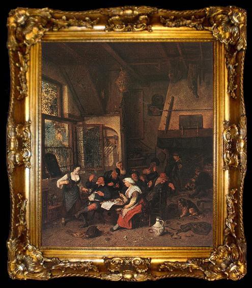 framed  DUSART, Cornelis Tavern Scene sdf, ta009-2